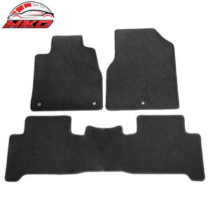 Tapis de sol pour Acura MDX 07-13, tapis antidérapants en velours noir, avant et arrière, ensemble de 3 pièces - Product Image 1