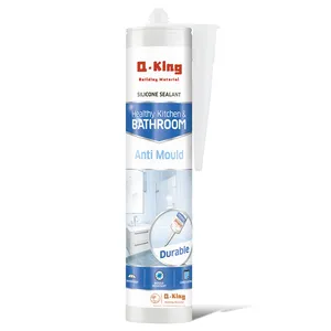 Mastic de silicone anti-moisissure à haute température de traitement neutre de marque Qking pour le béton