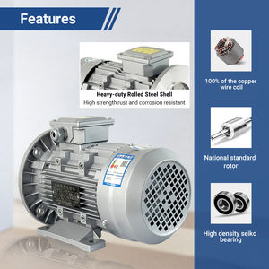 공장 가격 380V 3 상 비동기 Ac 2880rpm 4kw 5.5hp 알루미늄 쉘 3 상 전기 모터 - Product Image 4