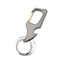Porte-clés multifonctionnel en alliage de zinc pour homme, à suspendre à la ceinture ou à la voiture, avec petit couteau pendentif, style minimaliste moderne