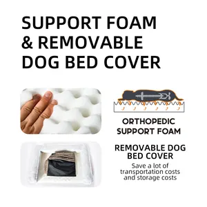Кровати и аксессуары для домашних животных, оптовая продажа, супер большой диван для собак, простота очистки, ортопедический диван для домашних животных, кровать