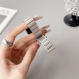 Forwelleny NFC Versión One Bead Wristband Pulsera magnética de acero inoxidable con hebilla para hombres y mujeres <span class=keywords><strong>Xiaomi</strong></span> Band 9 8 NFC - Product Image 5