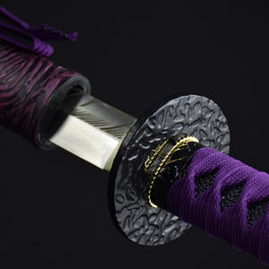 ดาบลองฉวน 106 ซม. คาตานะ/ใบดาบ 7 ชิ้น ทำจากเหล็กโครเมียมสแตนเลส ตกแต่งด้วยมือ รุ่นดาบประดับตกแต่ง ของขวัญ อุปกรณ์ประกอบฉากคอสเพลย์ ของสะสม - Product Image 6