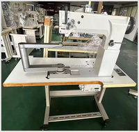 Bon marché, machine à coudre sac à main industriel en cuir en forme de U à bras rotatif à 360 degrés