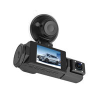 Caméra embarquée WiFi 3 canaux 1080P Full HD, enregistreur de conduite triple caméra avant, intérieur, arrière, vision nocturne