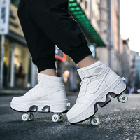 Chaussures à roulettes haut de gamme 2-en-1 avec roues déformables, pointures 33-43
