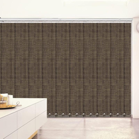 Stores verticaux modernes en tissu texturé uni de haute qualité, avec taille personnalisable et design durable pour chambres à coucher