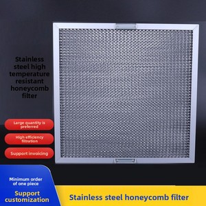 Filtro de Nieve de Aceite Tipo Panal de Abeja, Filtro Separador de Humos de Alta Temperatura Tipo S, Dimensiones 295x295x50, 595x595x50 - Product Image 1