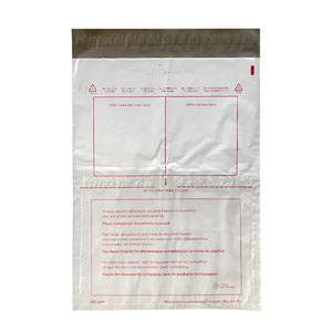 Venta caliente bolsa de mensajería de dhl auto-adhesivo transparente de la bolsa de mensajería de logotipo personalizado - Product Image 3