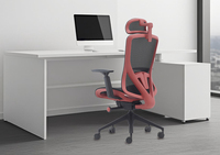 Chaise de bureau fonctionnelle à dossier haut en maille pour personnel