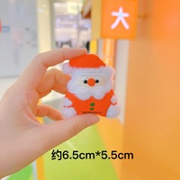 Porte-clés de Noël Kawaii, porte-clés en peluche Père Noël et rennes, breloques pour sac à main, porte-clés en peluche pour filles
