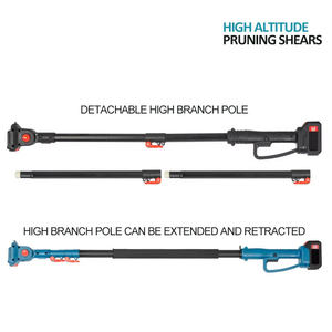 Ciseaux de taille électriques sans fil 20V, cisailles de taille pour arbres fruitiers, ciseaux de taille à batterie, scie télescopique, outils de jardin - Product Image 5