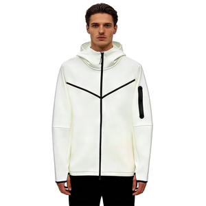 Ropa Deportiva de Felpa Técnica 100% Algodón con Bolsillo con Cremallera, Impermeable, de Secado Rápido, con Cuello Alto, para Hombre, con Capa de Aire en las Mangas - Product Image 1