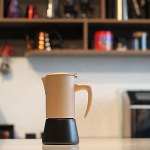Customizable Eco-Friendly Stovetop Espresso Moka Pot Coffee <b>Maker</b> Handled Product Genre - Product Image 5