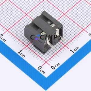 141-A-111/02 Screw Terminal Block Through hole Component (THT),P=5.08mm Connector 1x2P 5.08mm Gray Right Angle Insert - Product Image 2