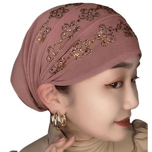 Hot-selling <b>wedding</b> headscarf <b>hat</b>, African diamond gele headwear, Muslim women's Nigerian headscarf, acrylic breathable - Product Image 6