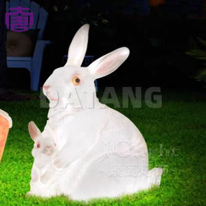 Luces Decorativas LED de Conejos Madre e Hijo para Parques y Jardines, Luces Decorativas con Motivos Navideños para Uso en Exteriores - Product Image 2