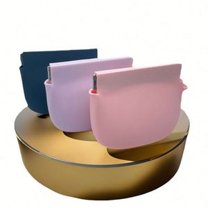 Compact Portable Candy Pattern Silicone Coin Purse With Zipper Closure <b>Wrist</b> <b>Strap</b> Wired Earbud Case-Durable & Water Resistant - Product Image 5