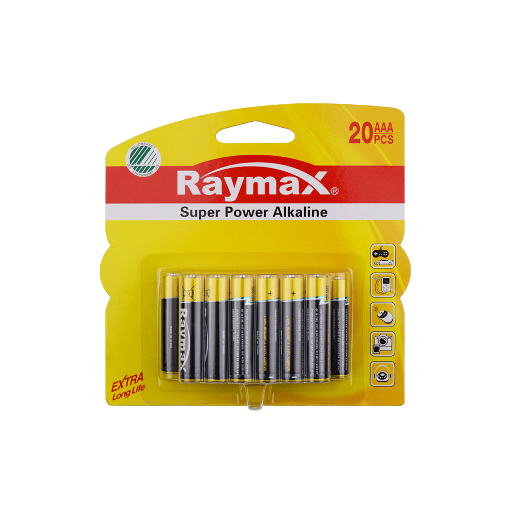 Mustang Factory RaymaxAAA SwanラベルサイズLR03AM41.5vバッテリーRoHsReach付きスーパーアルカリバッテリー