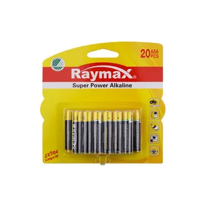 Mustang Factory Raymax AAA Swan Label size LR03 AM4 1.5v batteria super alcalne con RoHs Reach