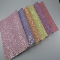 Tissu vinyle synthétique PU de qualité supérieure, effet 3D, pailleté holographique, imperméable, pour la décoration de meubles, l'artisanat et les nœuds