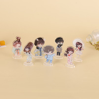 Standee d'anime personnalisé transparent, couleur et forme personnalisées, figurines de bureau DIY, support en acrylique imprimé avec un matériau plastique écologique