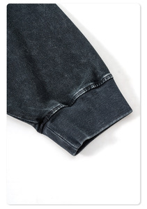 <span class=keywords><strong>Abbigliamento</strong></span> Vintage da Uomo Primavera Autunno 2025 Oversize <span class=keywords><strong>Giovanile</strong></span> di Alta Qualità Lavato Manica Lunga Puro Cotone 260G - Product Image 6