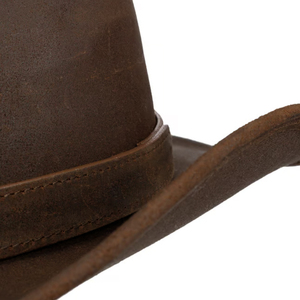 Fully Customized <b>Western</b> Style Men Cowboy Leather <b>Hats</b> Wholesale Best Supplier Quick Dry Casual Style Leather <b>Hats</b> for Outdoor - Product Image 4