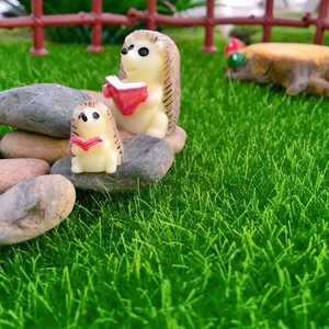 Figuras de madres y crías de erizos, decoración de jardín de resina, adorno con forma de animal pintado para interiores y exteriores - Product Image 4