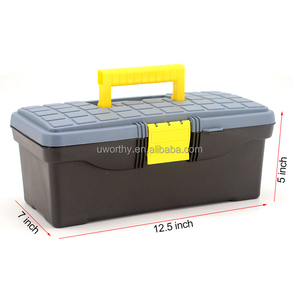 Caja de Herramientas Portátil Multifuncional Negra de 20 Pulgadas (510x281x257 mm) de PP+Ferro de Alto Impacto para Almacenamiento de Herramientas y Electricidad a Bajo Precio - Product Image 1