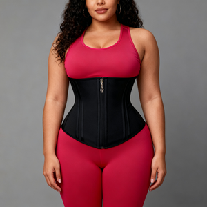 LANGQIN Waist Corset Workout Waist Trainer Corset <b>Plus</b> <b>Size</b> Shapewear with Zipper for Best Waist Trainer for Women - Product Image 3