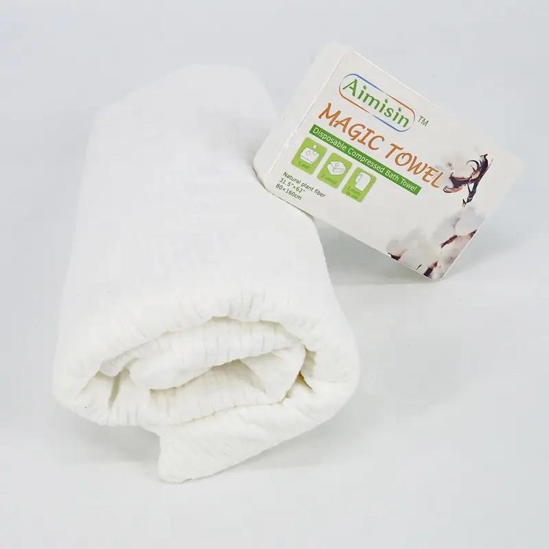 Tabletas de toalla portátiles de baño comprimidas fáciles de llevar