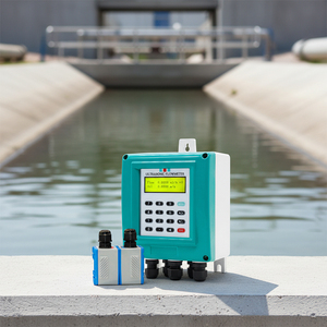 Philemon OEM Clamp-On Handheld Digital LCD Metal Ultrasonic <b>Flow</b> <b>Meter</b> Water/Oil/Liquid DN15-6000mm 4-20mA Output +/-1% Accuracy - Product Image 3