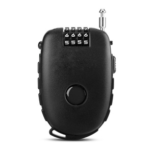 Cadenas à combinaison à 4 chiffres, câble en acier de 75 cm, antivol, pour bagages, vélos, poussettes, trottinettes, en plastique ABS, réinitialisable - Product Image 2