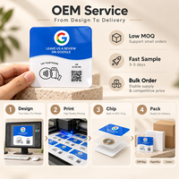 Carte NFC personnalisée en PVC avec logo et code QR pour partage de profil, idéale pour le réseautage professionnel et la promotion de votre boutique
