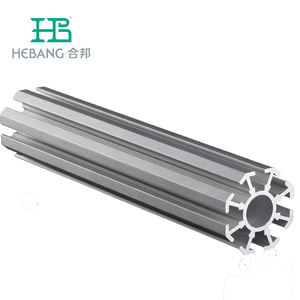 Profilo di estrusione in alluminio serie 6000 colonna in serie a 8 vie in posizione verticale per espositiva cabina Shell schema di alta qualità - Product Image 1