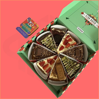 Boîte d'emballage personnalisée en carton pliable pour gâteaux, biscuits, brownies, cookies, beignets, boîte d'expédition