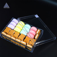 Petit Récipient Carré en Plastique Transparent avec Couvercle pour Tiramisu Bonbons Sushi Sucre Emballage Prix Usine