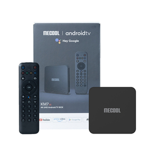 Mecool KM7 Se ATV S905Y4 2024, Box <span class=keywords><strong>TV</strong></span> 2GB 32GB Certificato <span class=keywords><strong>Google</strong></span>, Telecomando Vocale Intelligente, WiFi 5G, Android 11, Set-Top Box Smart per Streaming - Product Image 1