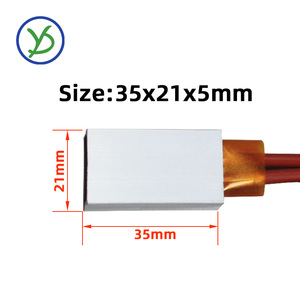 PTC Heater Hair Dryer Accessories 60-270 Degrees Celsius PTC Heaters 12V-220V 35*21*5mm <strong>Heating</strong> <strong>Element</strong> Insulated - Product Image 2