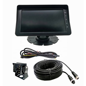 9V-36V 2 canales AHD 1080P + 720P DVR Grabación Ayuda de marcha atrás Sistema de monitoreo de cámara de respaldo para <span class=keywords><strong>Van</strong></span> RV Trailer Truck - Product Image 3