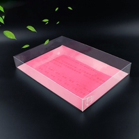 Boîte en plastique PVC transparente pliable, écologique, avec logo personnalisé OEM, emballage givré pour serviettes de bain, maison, hôtel, salle de bain des invités
