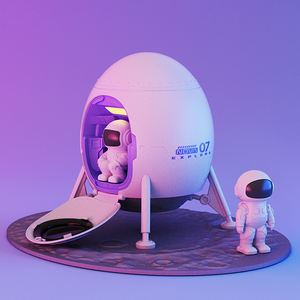 Proyector de Galaxia LED con Control Remoto Tipo-C, Lámpara de Techo Nebulosa, Iluminación Ambiental Moderna, Luz Nocturna de Cápsula Espacial, Regulable, 12m, para Niños - Product Image 2