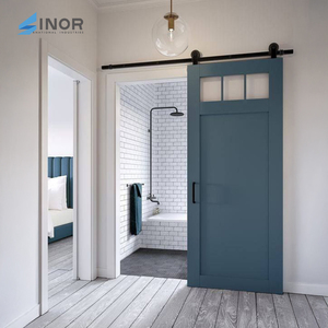 Anti Warp Solid Core Design Moisture Resistant Surface Long Service Life Premium Solid Wood Barn Door for All Rooms - Product Image 4