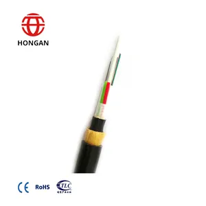 HONGAN ADSS G652D 2 4 8 12 24 36 48 96 144 288 frais généraux monomode antenne autoportante HS câble à fibre optique 4 cœurs adss