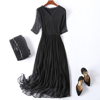 Robes d'occasion de haute qualité pour femmes, mode de seconde main en balles, MOQ 45kg, état propre, col montant, marque Gracer, été
