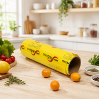 Film alimentaire PVC 8mic de haute qualité, 50 cm, anti-humidité, usage domestique, rouleau jumbo, film étirable en plastique de qualité alimentaire