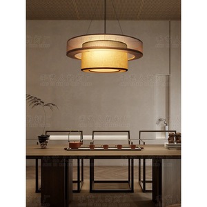 Handmade Chinese Style Round Pendant <b>Light</b> E27 Switch Control For <b>Dining</b> Room Tea House Hotel Chandeliers - Product Image 5