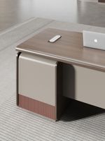 Bureau de patron de luxe Mobilier de bureau moderne haut de gamme Conception simple de panneaux en bois pour bureau à domicile ou hôtel Caractéristique modulaire