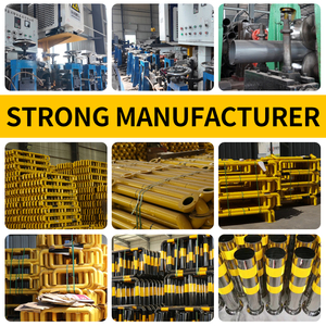 Butée de stationnement jaune et noire en tube d'acier pour <span class=keywords><strong>garage</strong></span>, barrière de circulation métallique, butée de <span class=keywords><strong>roue</strong></span> pour <span class=keywords><strong>voiture</strong></span> - Product Image 4